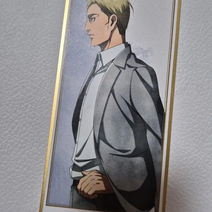 [BUNJANG] Attack on Titan Erwin Smith Winter Stroll Card + Wit Pop-up Photocard / 진격의 거인 엘빈 스미스 겨울산책카드+위트팝업포토카트