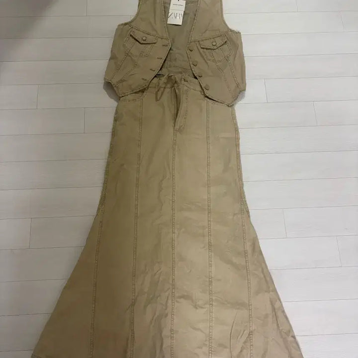 [BUNJANG] ZARA Vest and Long Skirt Set / 자라 베스트 스커트 셋업