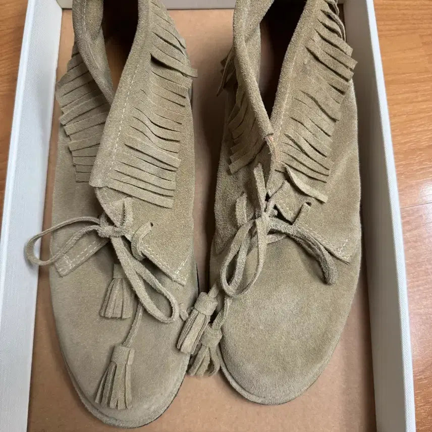 [BUNJANG] Smoothmood June Fringe Mocassin Shoes / 스무스무드 모카신 June Fringe Mocassin Pebble