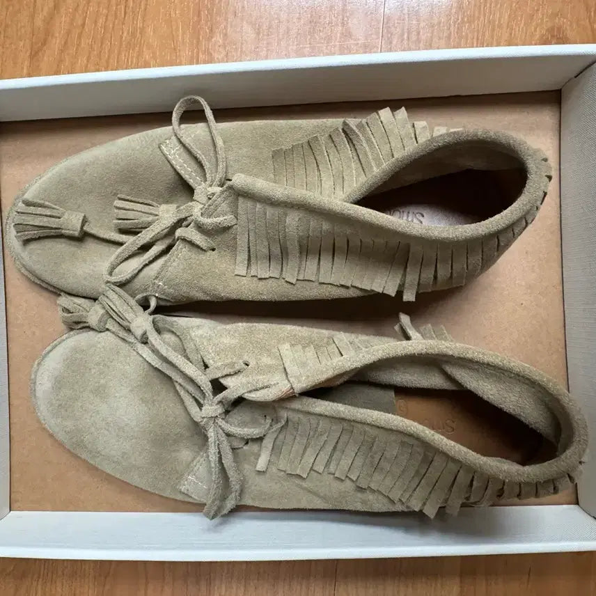 [BUNJANG] Smoothmood June Fringe Mocassin Shoes / 스무스무드 모카신 June Fringe Mocassin Pebble