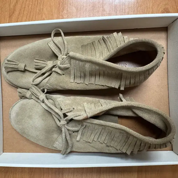 [BUNJANG] Smoothmood June Fringe Mocassin Shoes / 스무스무드 모카신 June Fringe Mocassin Pebble