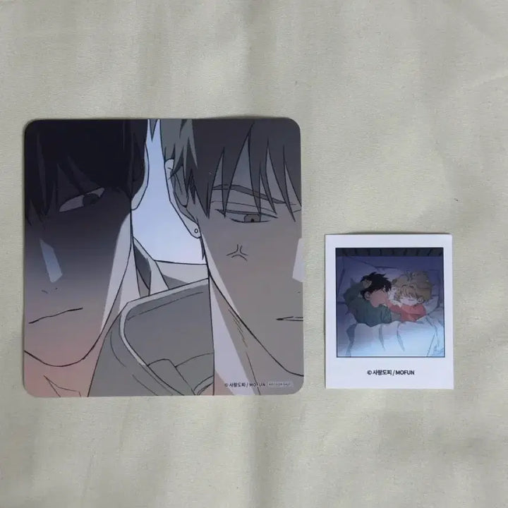 [BUNJANG] Mofun Sarangdopi Exhibition Coaster + Deco Pick Bundle / 모펀 사랑도피 작가전 쓰레기 방생금지 짝사랑 필승법 코스터+ 데코픽 일괄