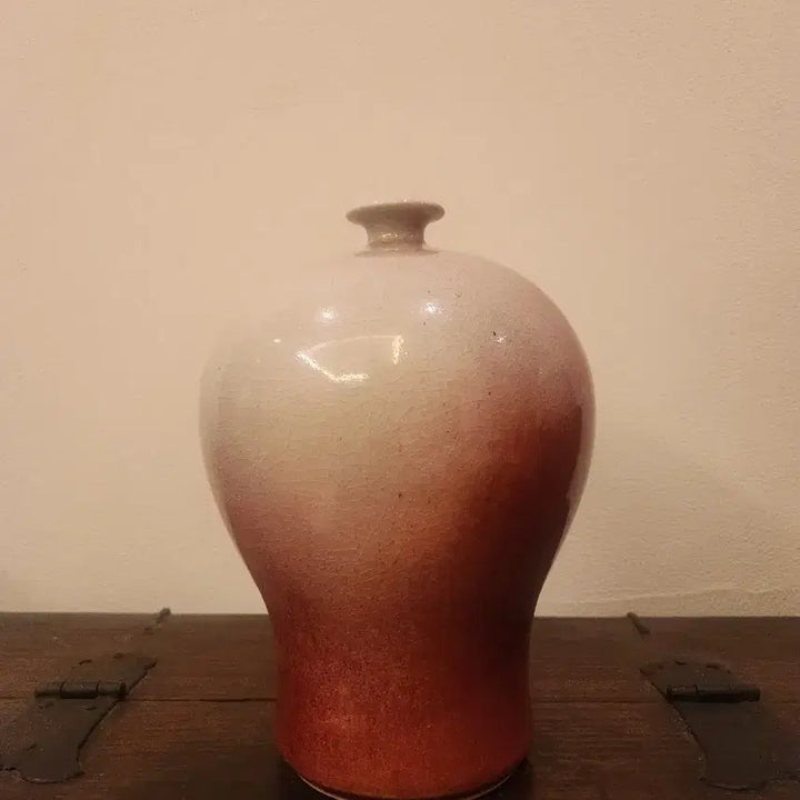 [BUNJANG] Lee Young Sik Jin-sa Vase / "불이 빚은 붉은 선율" 도예명장 삼봉 이영식 진사매병