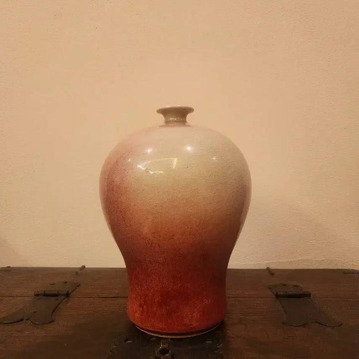 [BUNJANG] Lee Young Sik Jin-sa Vase / "불이 빚은 붉은 선율" 도예명장 삼봉 이영식 진사매병