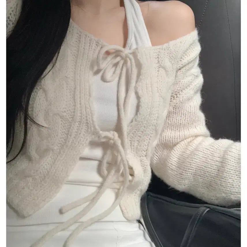 [BUNJANG] Leeds Blush Bolero Cardigan / 리즈 브러쉬 볼레로 가디건