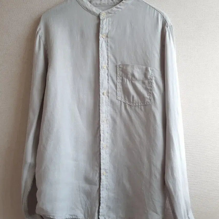 [BUNJANG] Club Monaco Linen Shirt - Gray / 클럽모나코 남성 린넨셔츠 그레이
