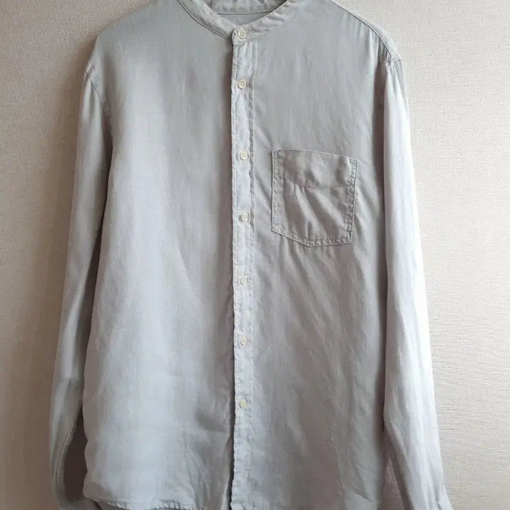 [BUNJANG] Club Monaco Linen Shirt - Gray / 클럽모나코 남성 린넨셔츠 그레이