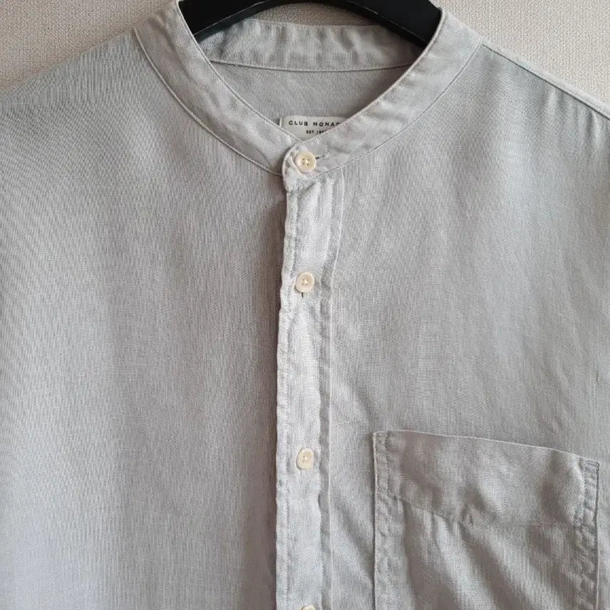 [BUNJANG] Club Monaco Linen Shirt - Gray / 클럽모나코 남성 린넨셔츠 그레이