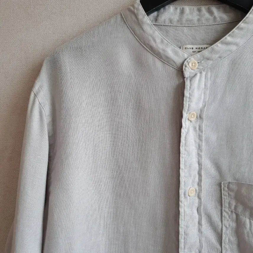[BUNJANG] Club Monaco Linen Shirt - Gray / 클럽모나코 남성 린넨셔츠 그레이