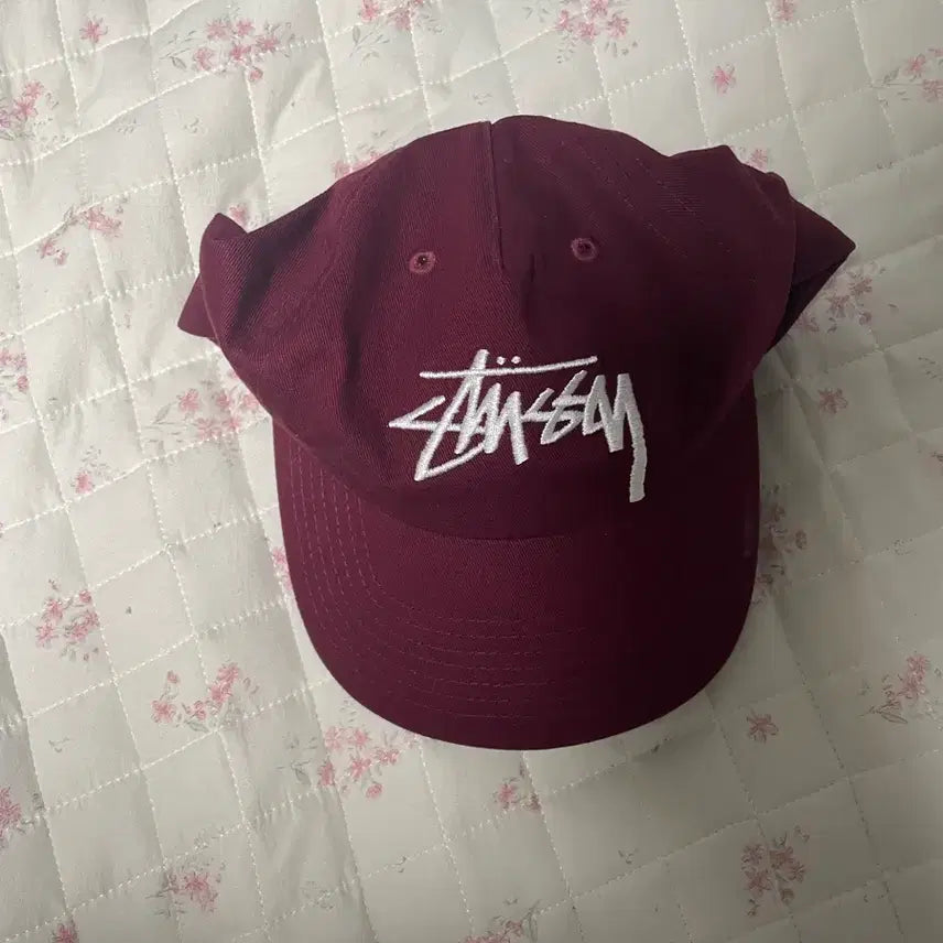 [BUNJANG] Stussy Burgundy Ball Cap / 스투시 볼캡 버건디 모자