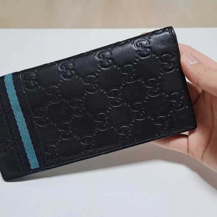 [SOLD OUT] [100%/정품] 구찌 시마 레더 삼선 장지갑