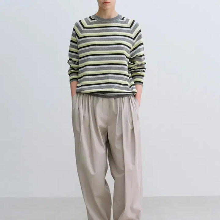 [SOLD OUT] 문달 Cotton Volume Tuck Pants in Gray