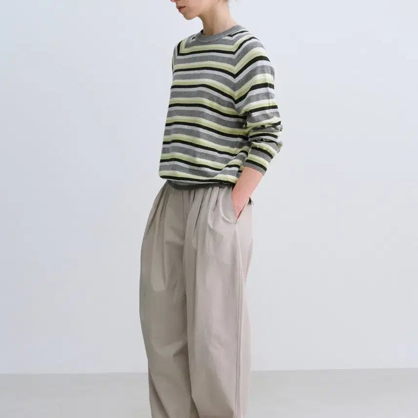 [SOLD OUT] 문달 Cotton Volume Tuck Pants in Gray