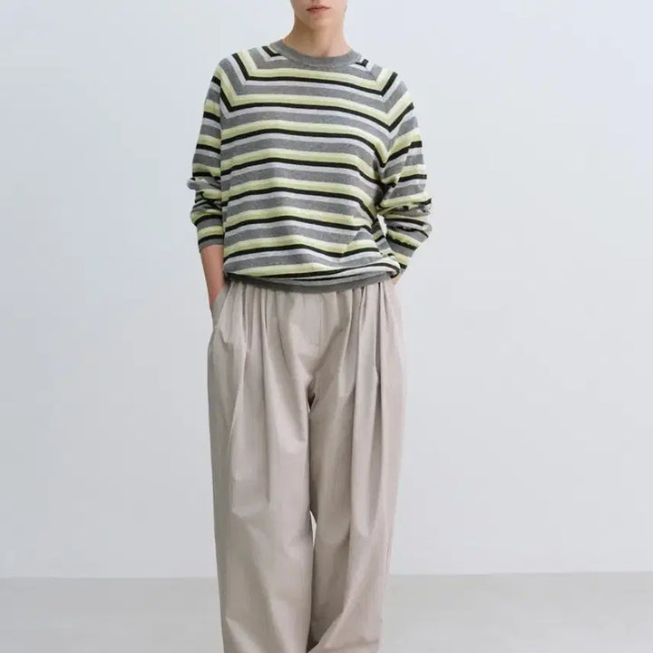 [SOLD OUT] 문달 Cotton Volume Tuck Pants in Gray