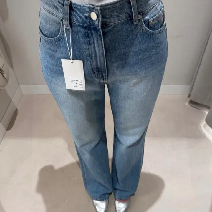 [BUNJANG] Sie Lena Cotton Flare Jeans Washed Blue Standard MM / 시에 레나 코튼 플레어 진 워시드블루 /스탠다드 MM사이즈