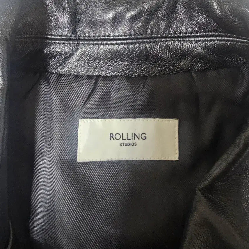 [BUNJANG] Rolling Studio Leather Jacket (L) / 롤링스튜디오 레더 가죽 자켓L 양가죽 자켓