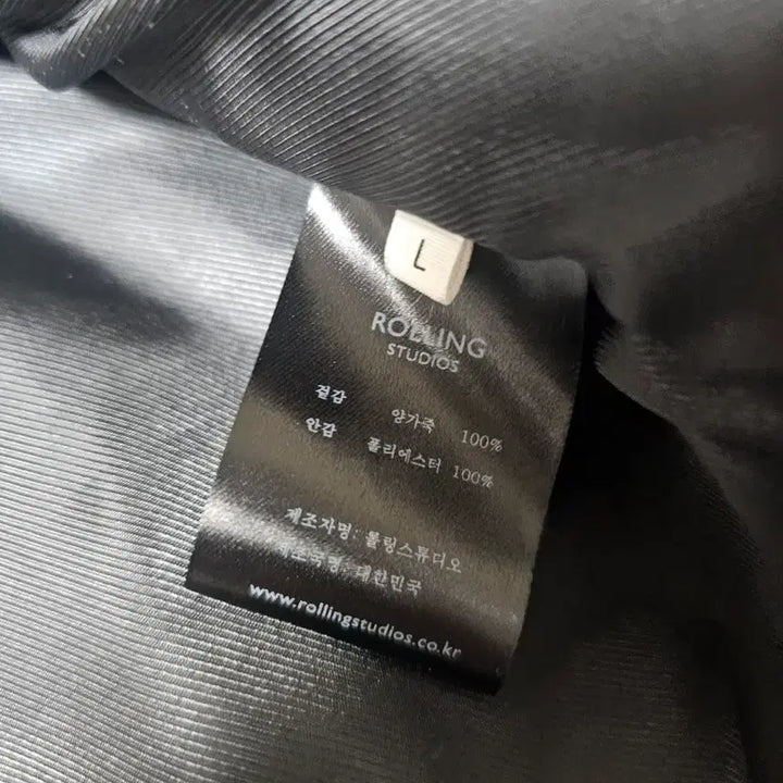 [BUNJANG] Rolling Studio Leather Jacket (L) / 롤링스튜디오 레더 가죽 자켓L 양가죽 자켓