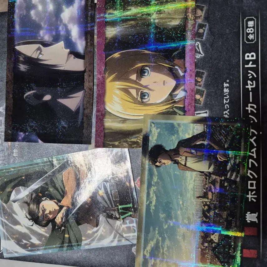 [BUNJANG] Attack on Titan Kuji Stickers / 진격거 쿠지 스티커+덤