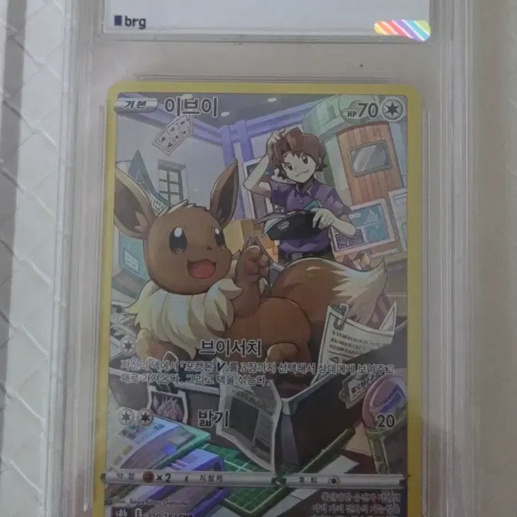 [BUNJANG] Pokemon Card Eevee CHR Trading Card / 포켓몬카드 이브이chr (brg9) 판매합니다
