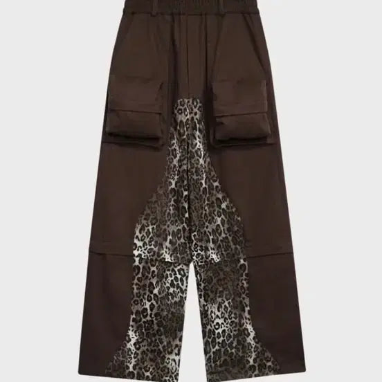 [BUNJANG] House Never Dies Leopard Brown Pants / 하우스네버다이즈 레오파드 브라운 팬츠