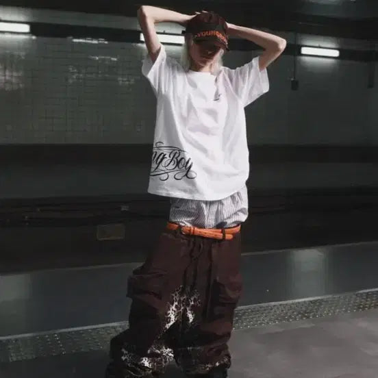 [BUNJANG] House Never Dies Leopard Brown Pants / 하우스네버다이즈 레오파드 브라운 팬츠