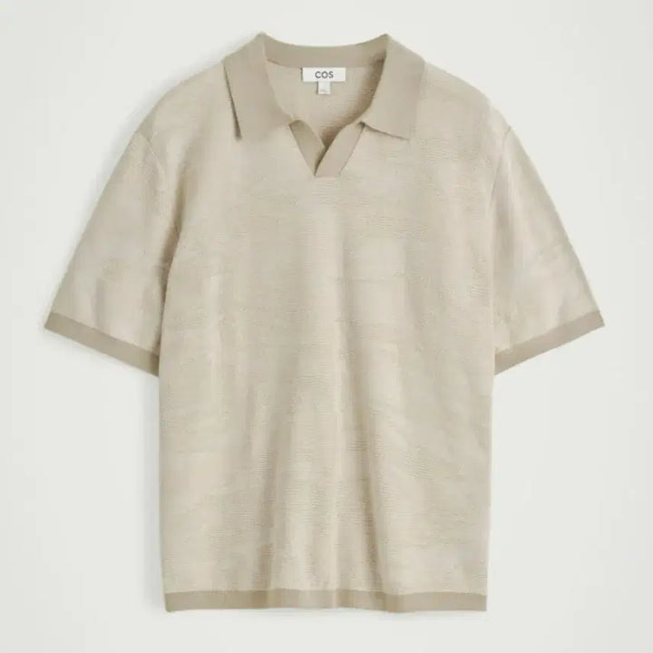 [SOLD OUT] COS 코스 코튼 자카드 폴로 셔츠 XXL