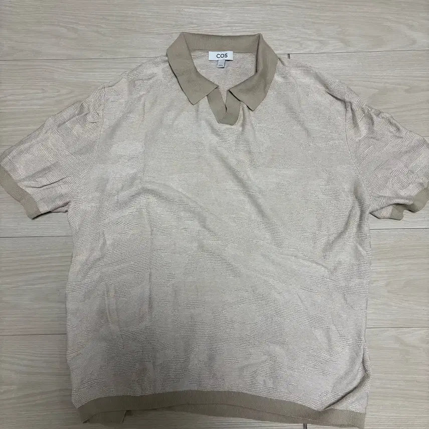 [SOLD OUT] COS 코스 코튼 자카드 폴로 셔츠 XXL