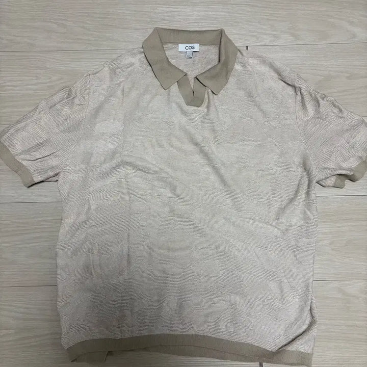 [SOLD OUT] COS 코스 코튼 자카드 폴로 셔츠 XXL