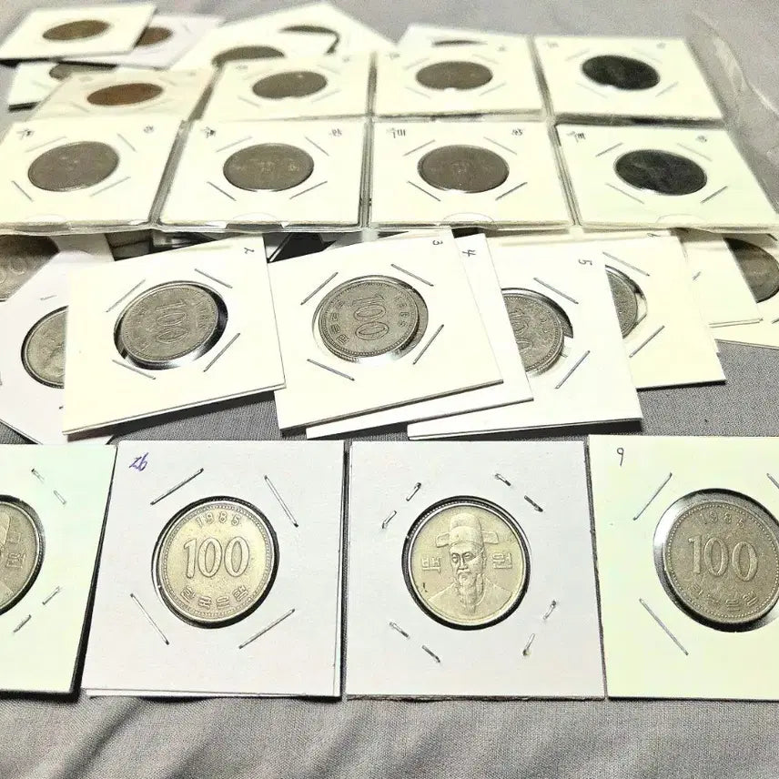 [BUNJANG] 1985 100 Won Coin Bundle (20 Coins) / <특년도> 1985년 100원 20개씩 묶음