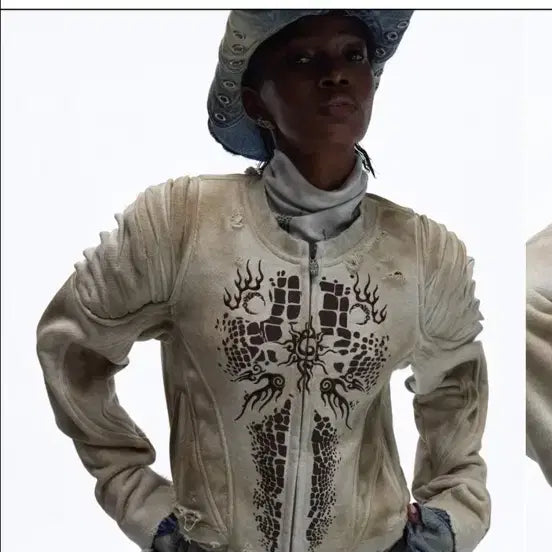 [BUNJANG] PERSONSOUL Crocodile Pattern Slim Fit Jacket / PERSONSOUL 슬림핏 자켓 크로커다일