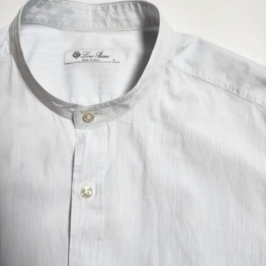 [BUNJANG] Loro Piana Mandarin Collar Shirt / 로로피아나 만다린 칼라 셔츠 M