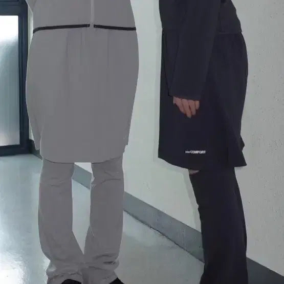[BUNJANG] JICHYOI Comfort 24-002 Gray Skirt Pants / 급전 오늘만) 지초이 컴포트 24-002 그레이 스커트팬츠2