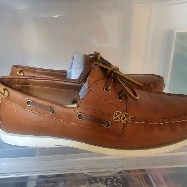 [BUNJANG] Polo Ralph Lauren Leather Boat Shoes / 폴러랄프로렌 레더 보트슈즈