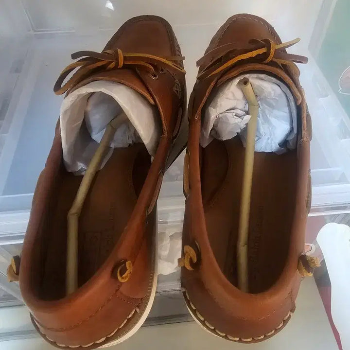 [BUNJANG] Polo Ralph Lauren Leather Boat Shoes / 폴러랄프로렌 레더 보트슈즈