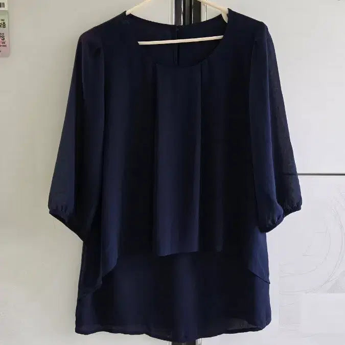 [SOLD OUT] 블라우스 55~66 FREE 네이비
