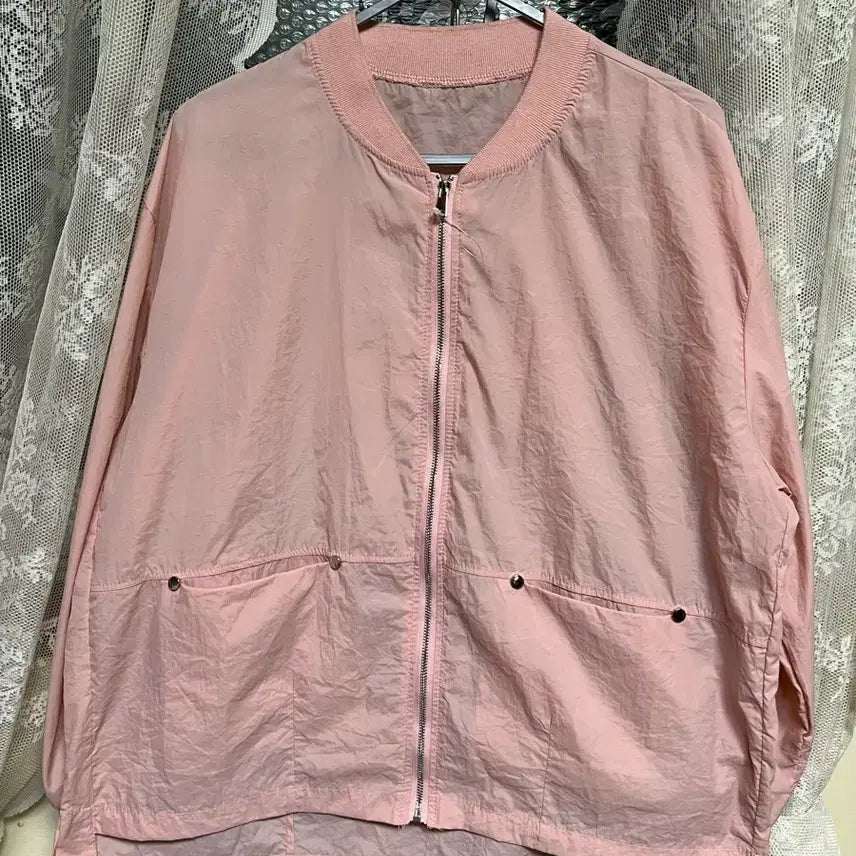 [BUNJANG] Pink Bomber Jacket / 핑크색 봄버 자켓/점퍼