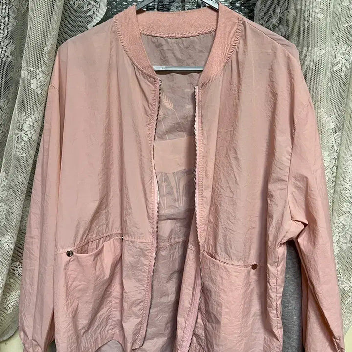 [BUNJANG] Pink Bomber Jacket / 핑크색 봄버 자켓/점퍼