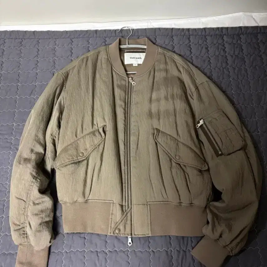 [BUNJANG] Tony Wek Silk Bomber Jacket L / 토니웩 실크 봄버 자켓 L (시착만)