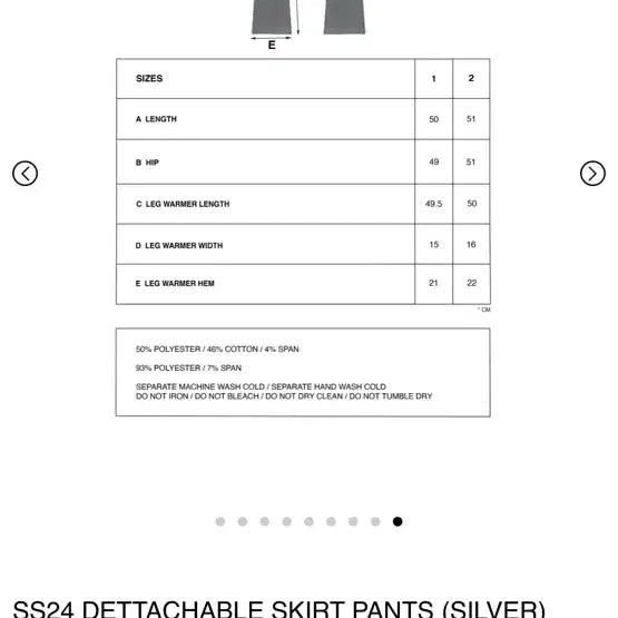 [BUNJANG] JICHOHI 24SS Detachable Skirt Pants / 마지막가격내림) 지초이 24ss 디테쳐블 스커트팬츠