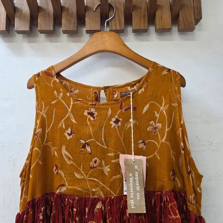 [SOLD OUT] 일본빈티지플라워패턴 롱원피스 빈티지스타일(새상품)