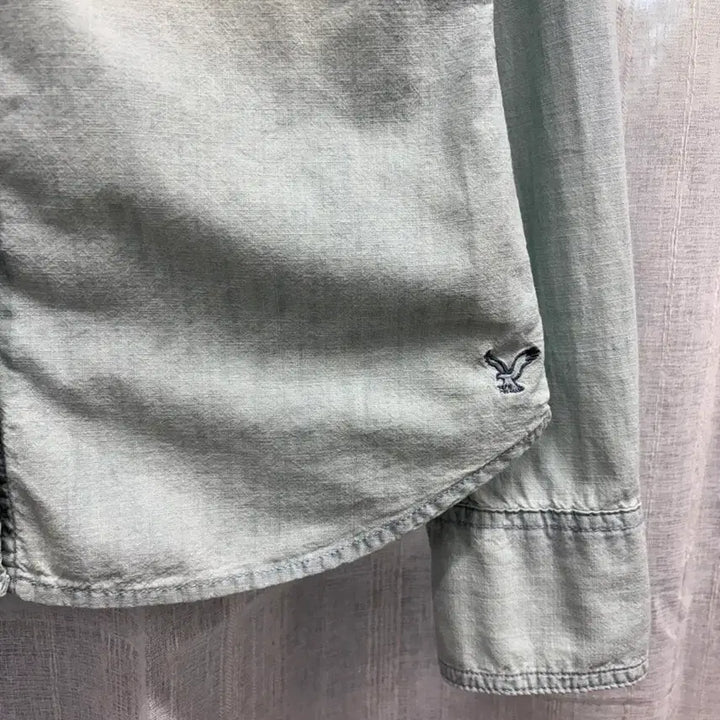 [BUNJANG] American Eagle Studded Western Light Blue Shirt / 아메리칸 이글 스터드 웨스턴 연청 셔츠 American Eagle