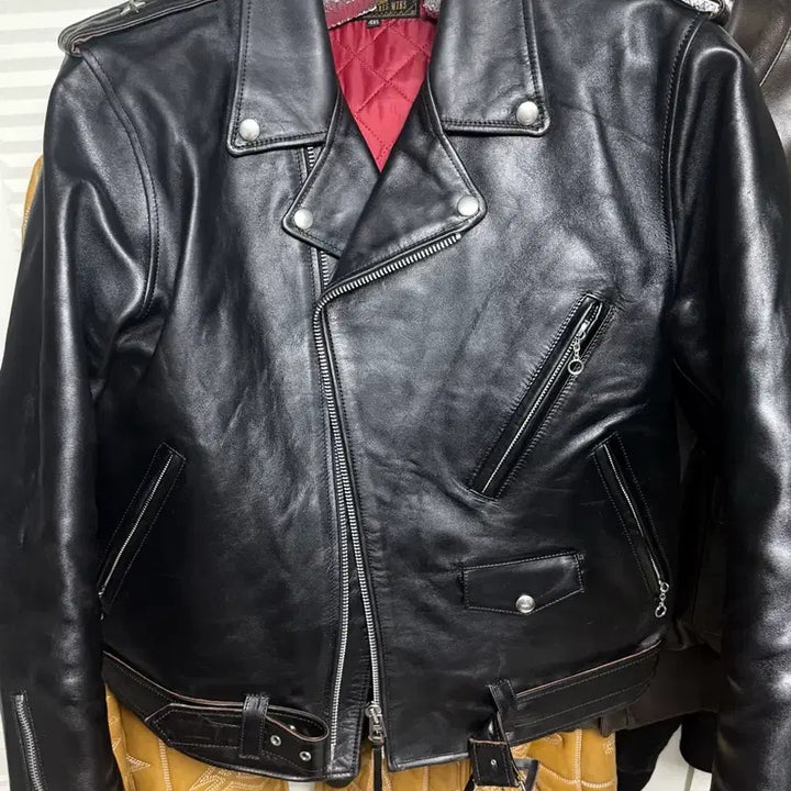 [BUNJANG] Veluokldly Double Rider Leather Jacket / Veluokldly 더블라이더 4xl(105~110)