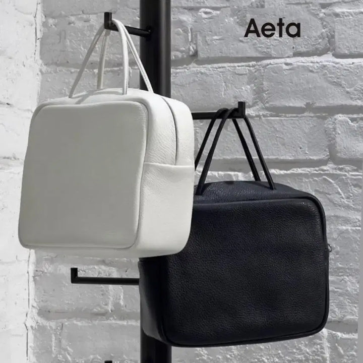 [BUNJANG] Aeta BOSTON S Square Tote Bag (Black) / Aeta BOSTON S size 아에타 스퀘어 토트백 (블랙)