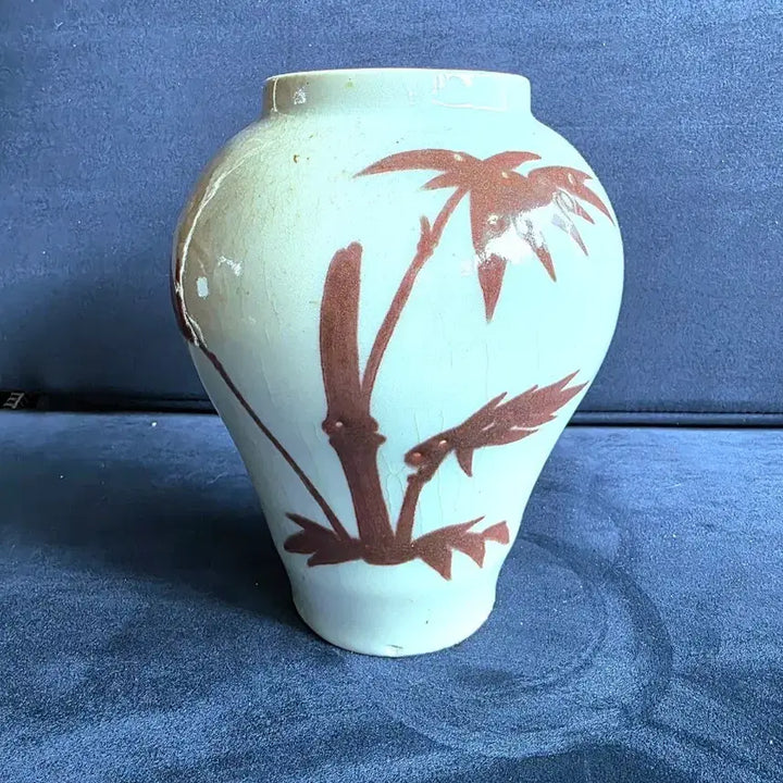 [BUNJANG] Vietnamese Annam Iron-Painted White Porcelain Vase / 베트남 근현대 안남 철화백자