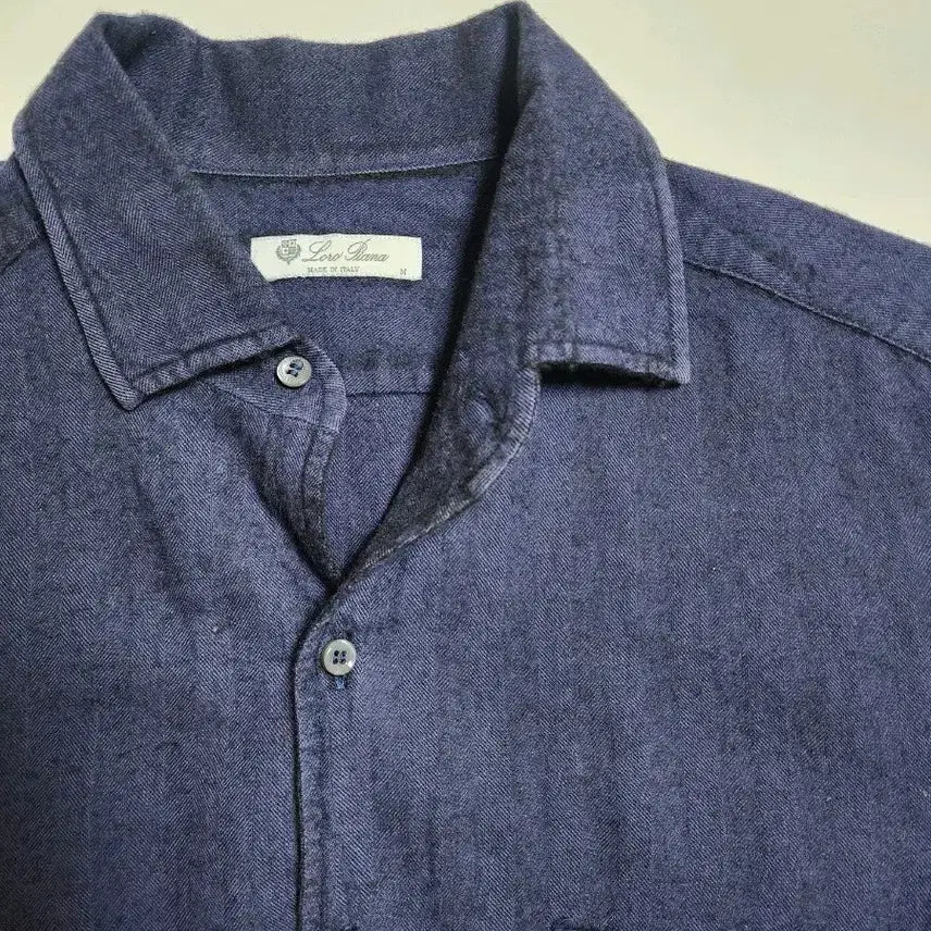 [BUNJANG] Loro Piana Herringbone Shirt - M / 로로피아나 헤링본 셔츠 M