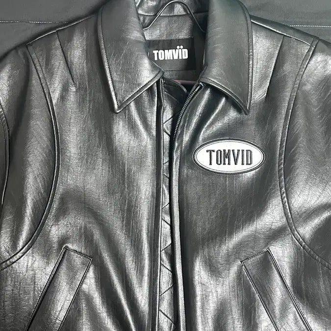 [BUNJANG] TOMVID Black Leather Jacket / 톰비드 블랙 레더 자켓 TOMVID