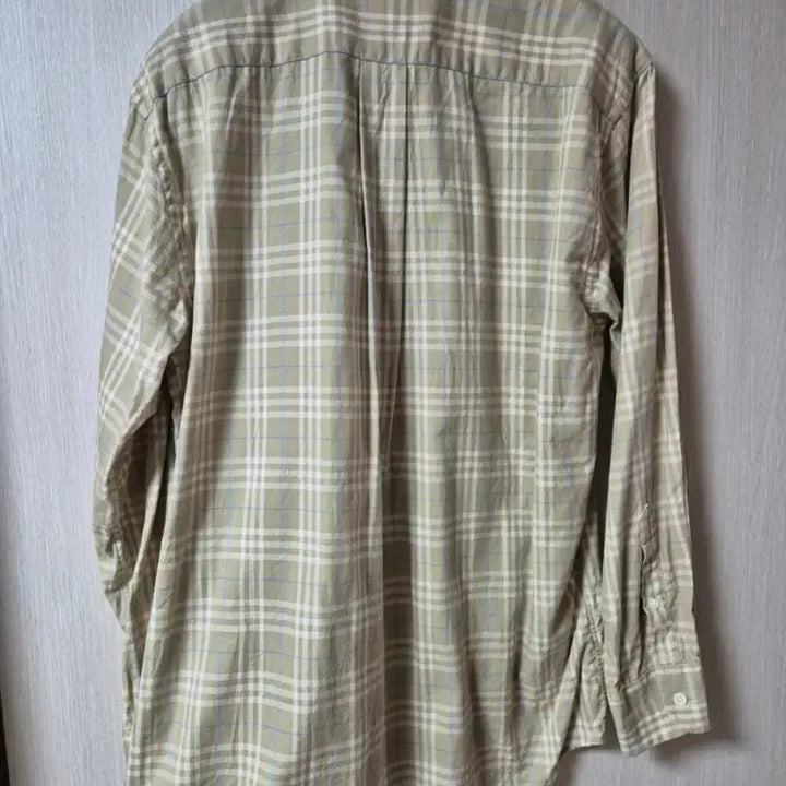 [SOLD OUT] (정품) 버버리 체크 셔츠 남방 M 남성  코튼셔츠