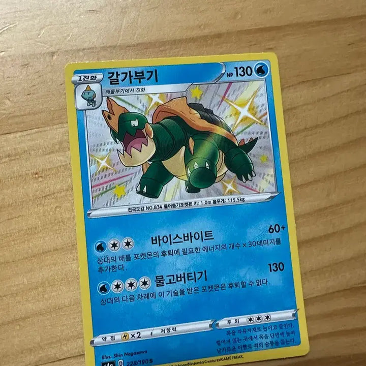 [BUNJANG] Pokemon Card Shiny Garchomp / 포켓몬 카드 갈가부기 이로치