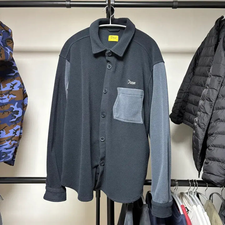 [BUNJANG] Dime Polar Fleece Button-Up Shirt L / 다임 폴라 플리스 버튼업 셔츠 L