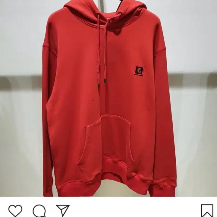 [SOLD OUT] (48) 우영미 백로고 후드티 레드